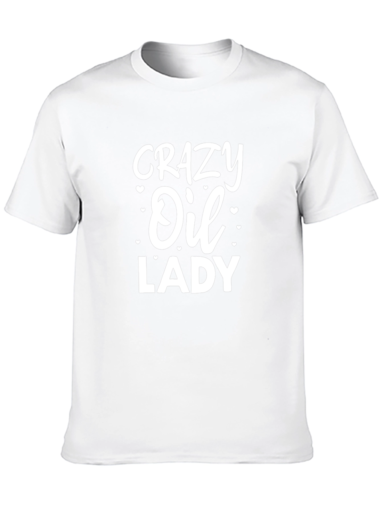 Crazy Oil Lady Graphic T-Shirt - Unisex Black Tee