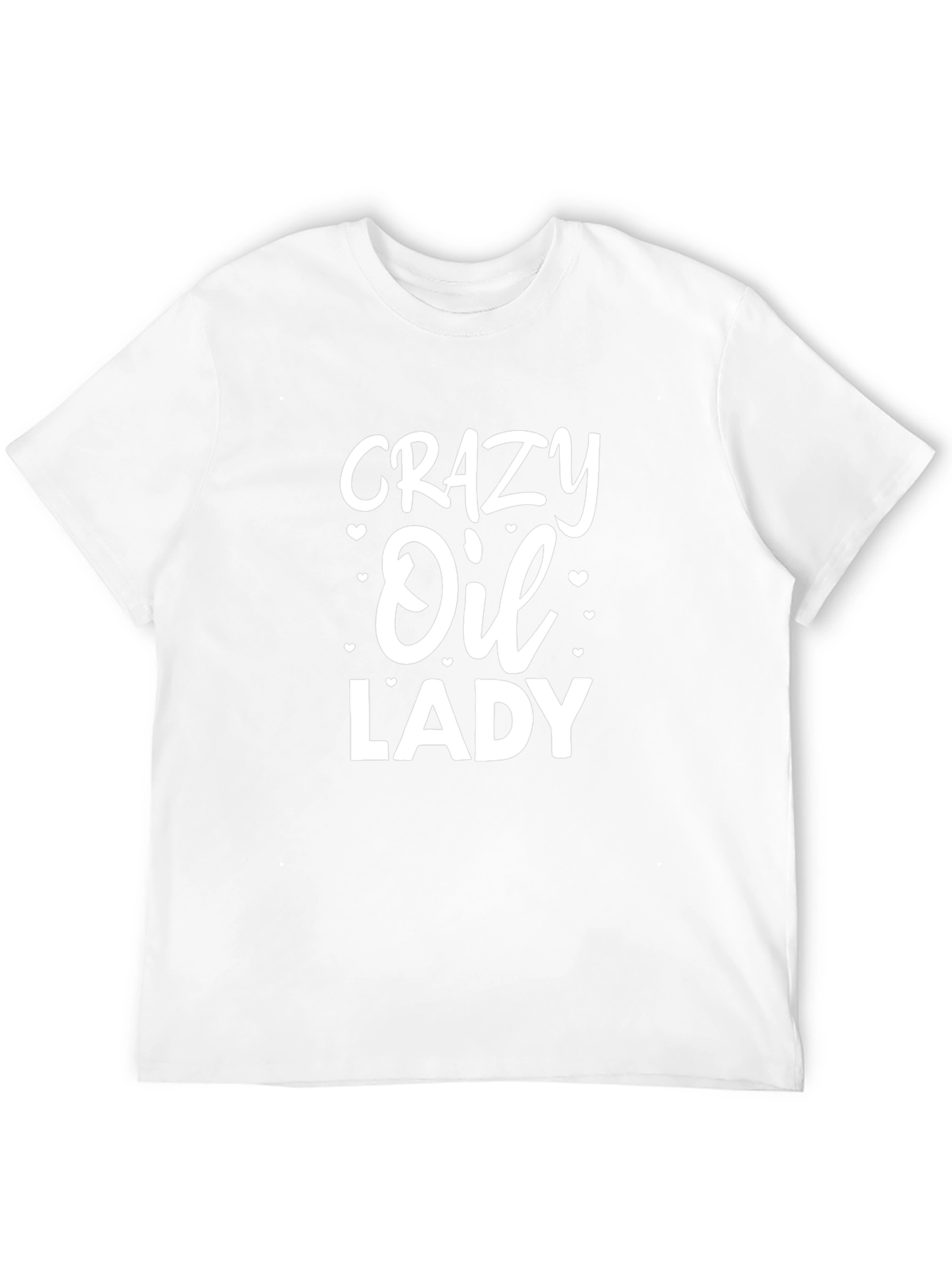 Crazy Oil Lady Graphic T-Shirt - Unisex Black Tee