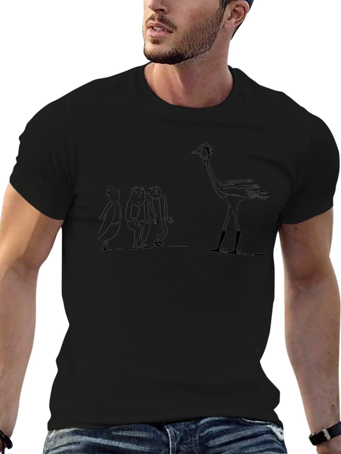 Quentin Blake Style Illustration Tee