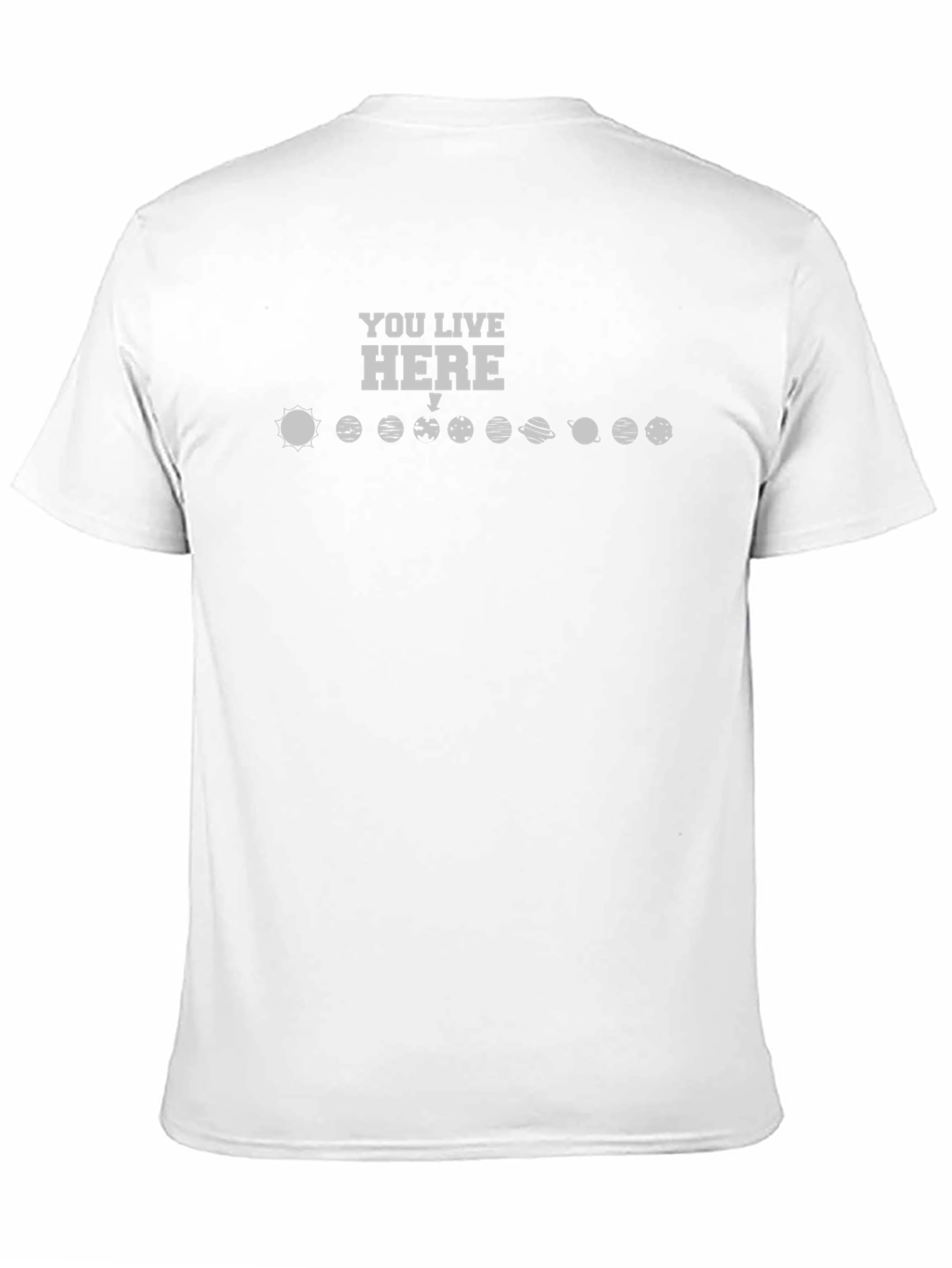 You Live Here Planets Graphic Novelty T-Shirt