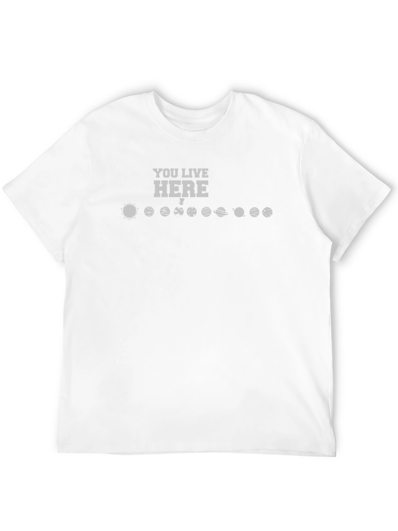 You Live Here Planets Graphic Novelty T-Shirt