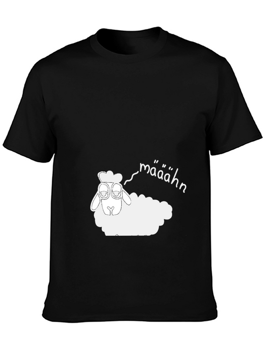Funny Sheep Määähn Black T-Shirt