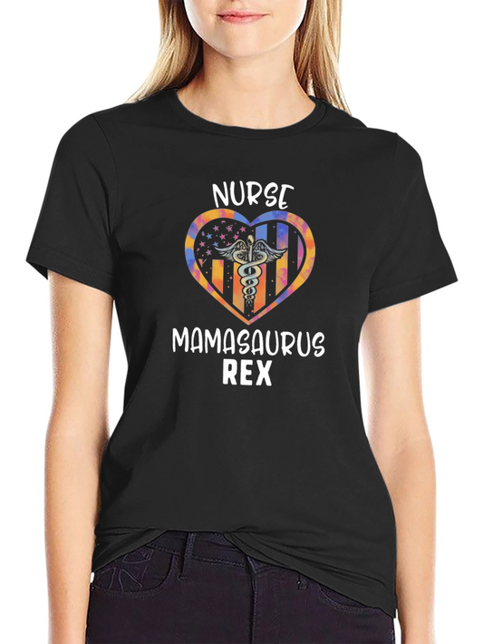 Nurse Mamasaurus Rex T-Shirt - Medical Mom Tee