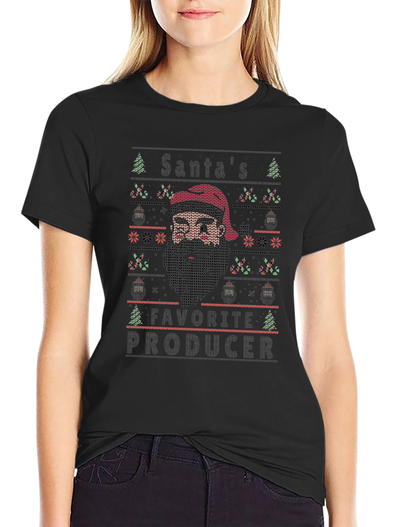 Santas Favorite Producer Christmas T-Shirt