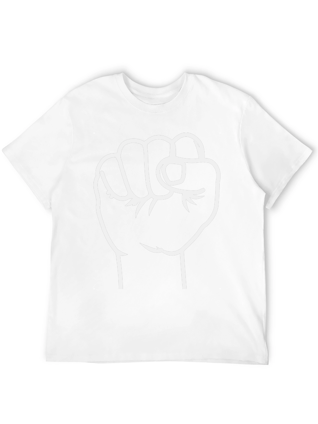 Power Fist Graphic Tee - Black Cotton Comfort