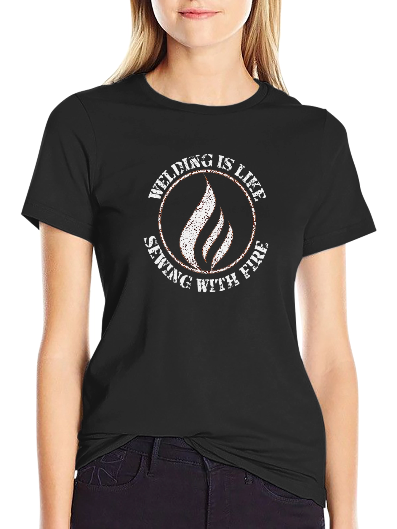 Welding Is Like Sewing With Fire T-Shirt