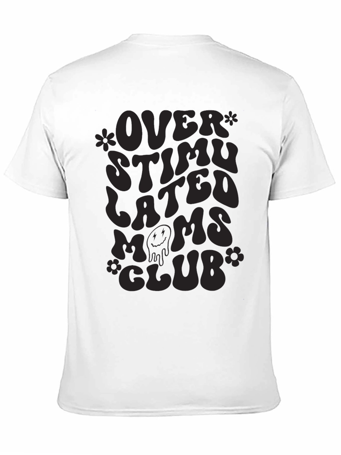 Overstimulated Moms Club Black T-Shirt