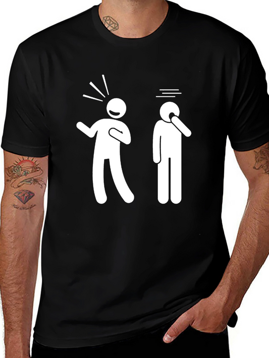 Funny Stick Figure Graphic T-Shirt