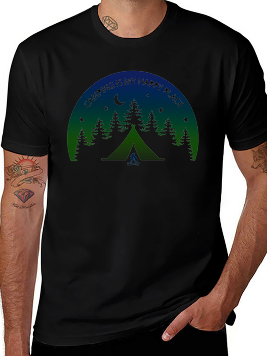 Camping Is My Happy Place Graphic Tee