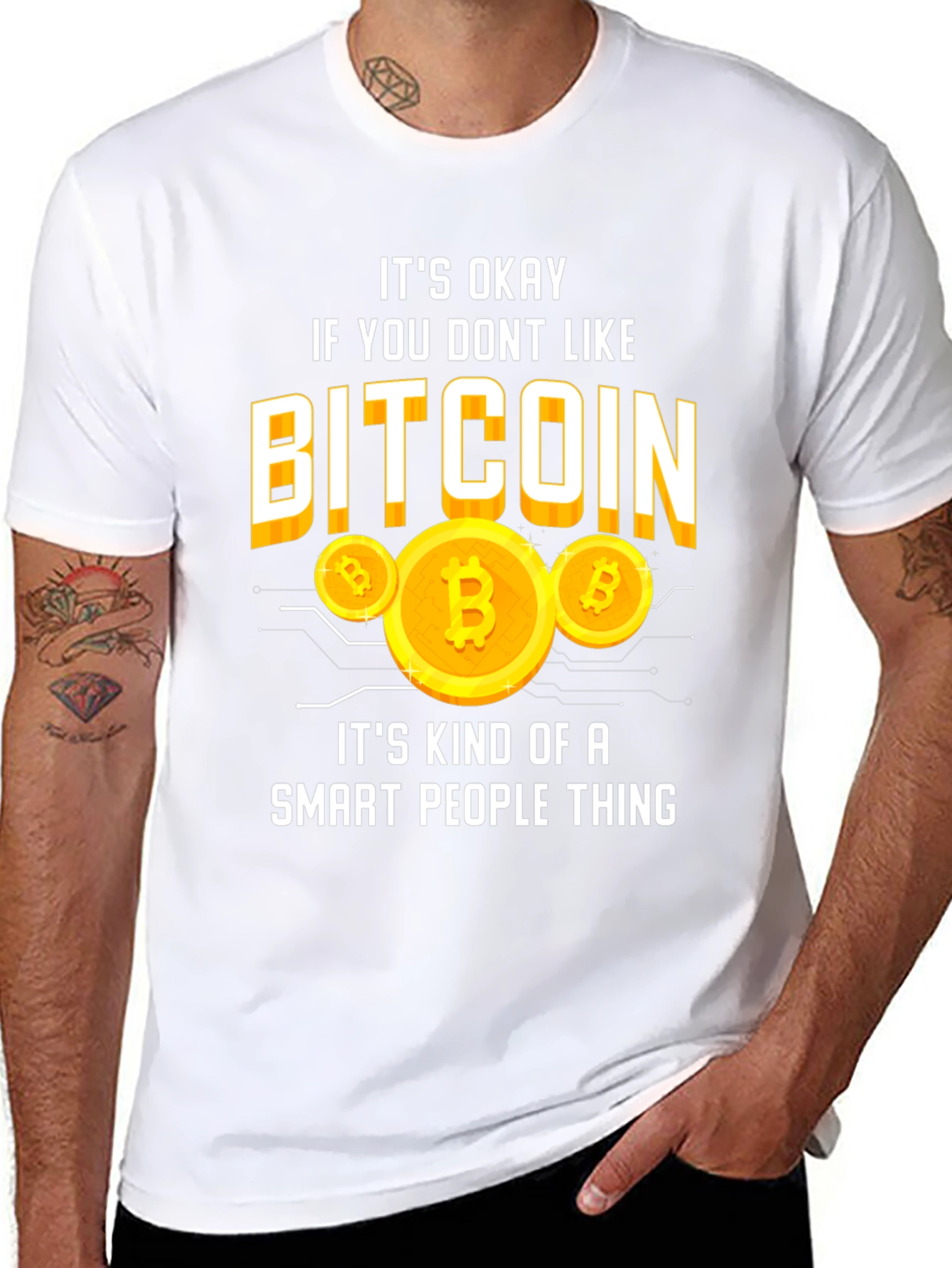 Bitcoin Smart People Thing Graphic T-Shirt