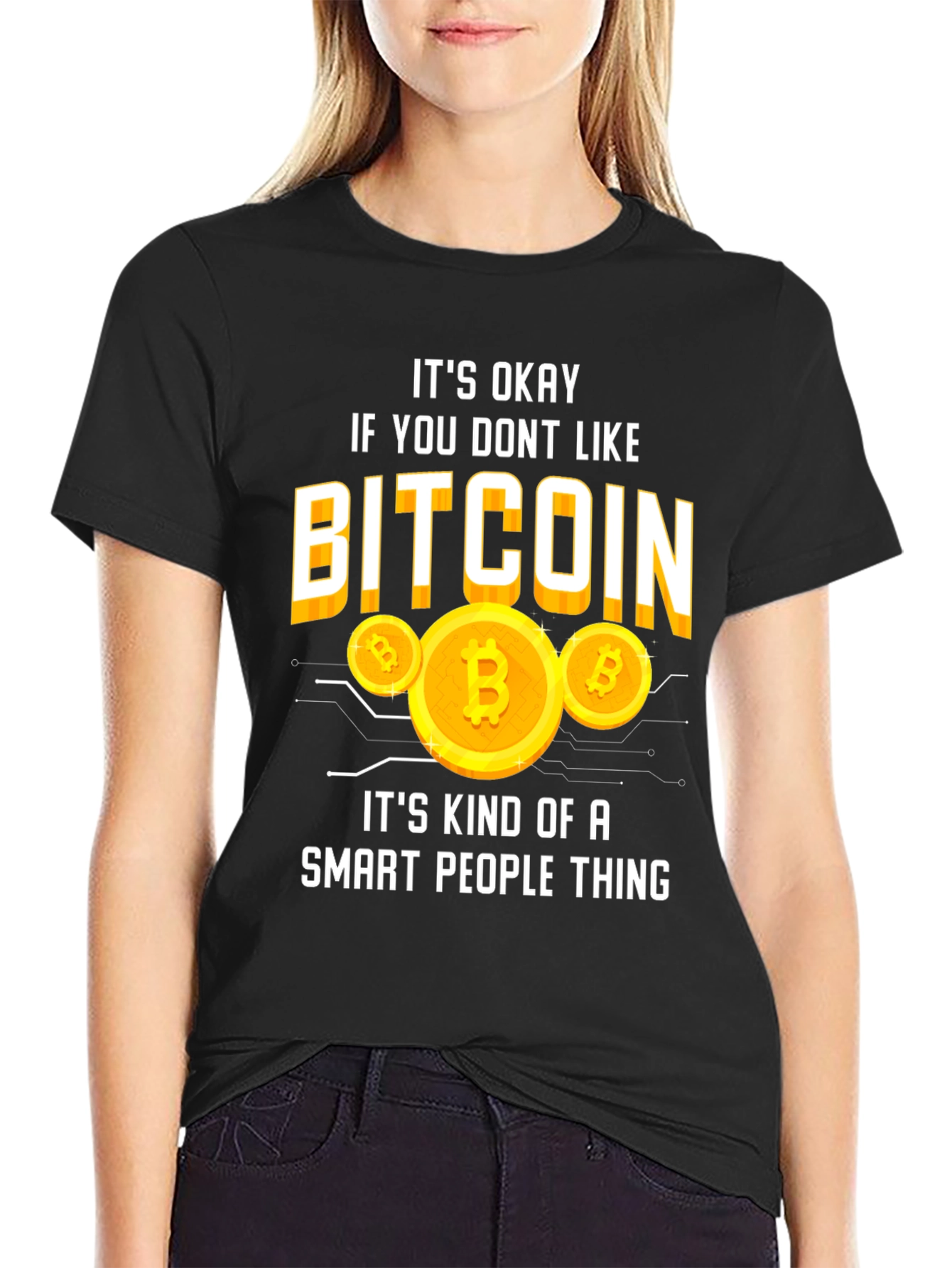 Bitcoin Smart People Thing Graphic T-Shirt