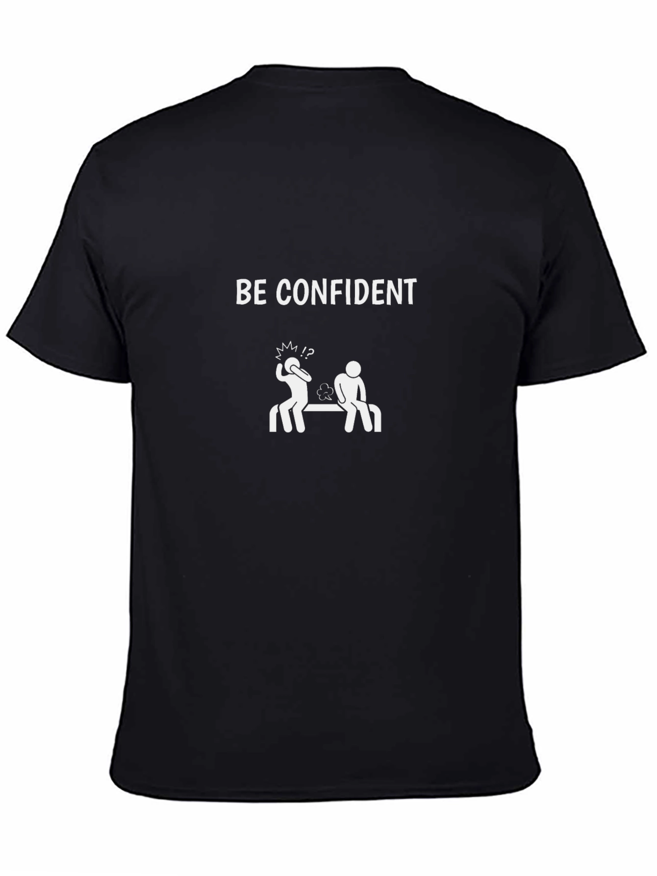 Be Confident Graphic Tee - Mens Black T-Shirt