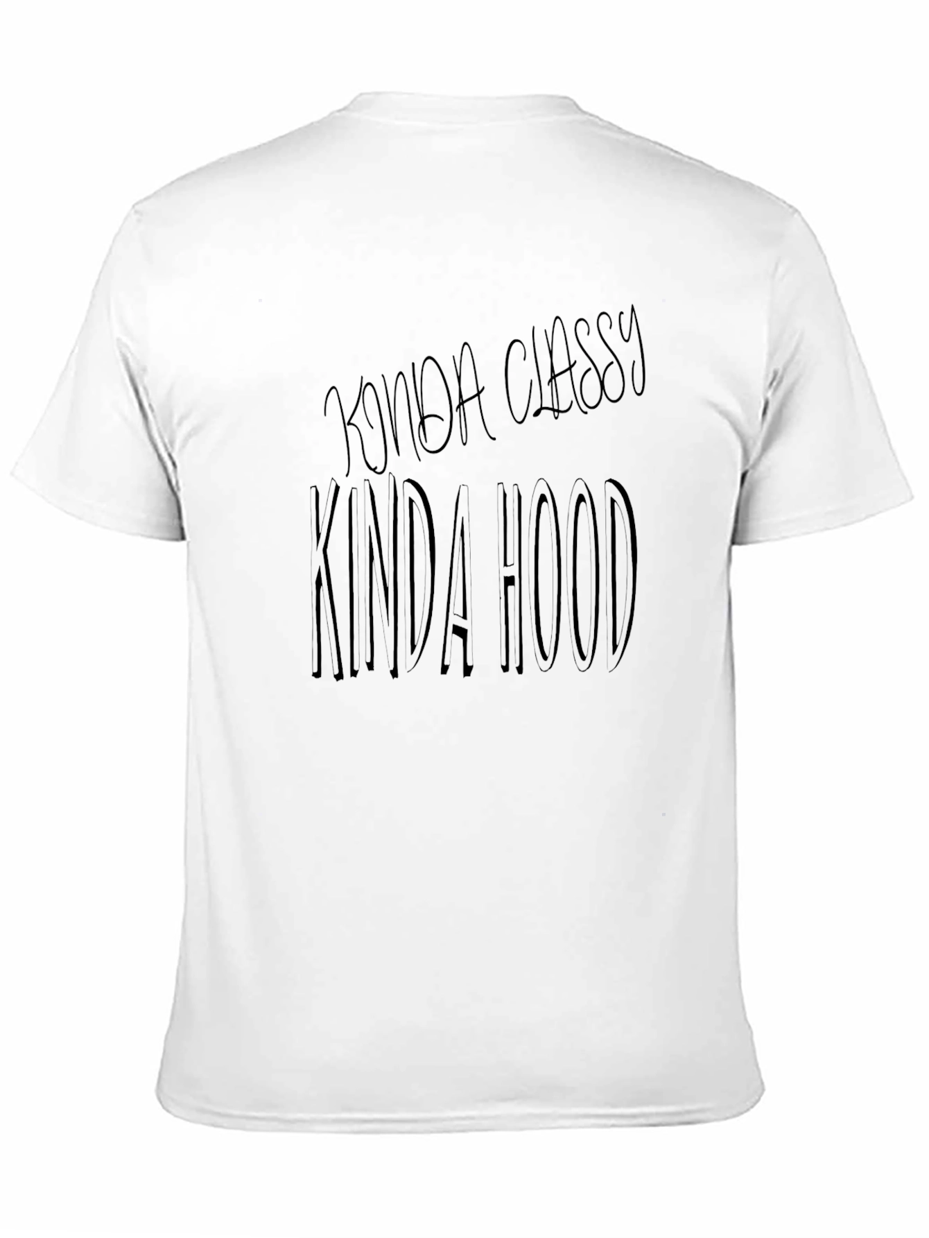 Kinda Classy Kinda Hood Black Graphic Tee