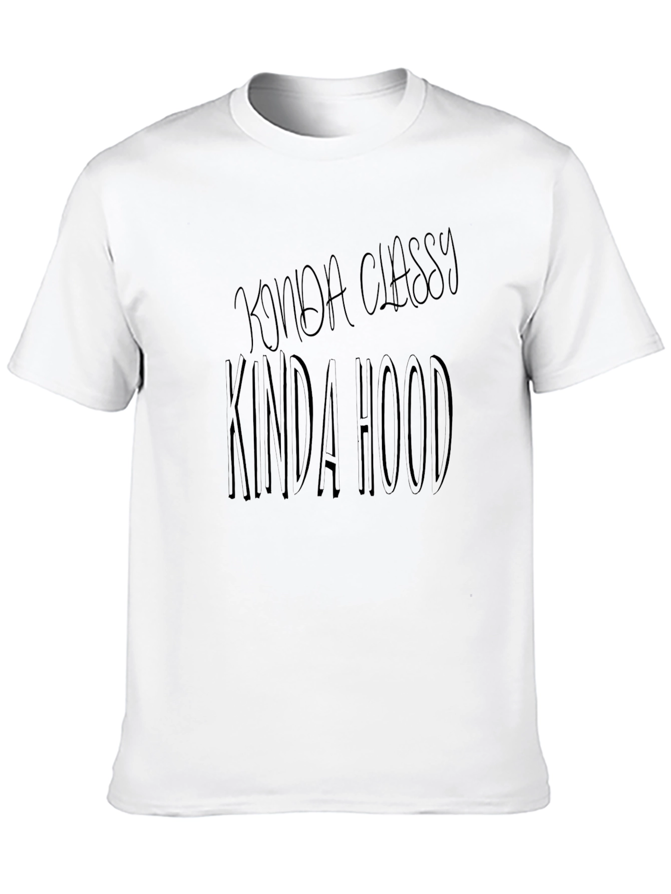 Kinda Classy Kinda Hood Black Graphic Tee
