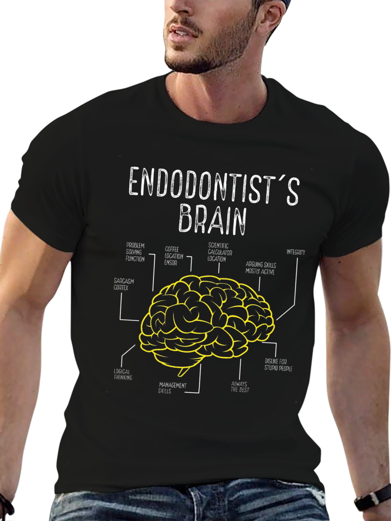 Endodontists Brain T-Shirt - Funny Dental Humor Tee