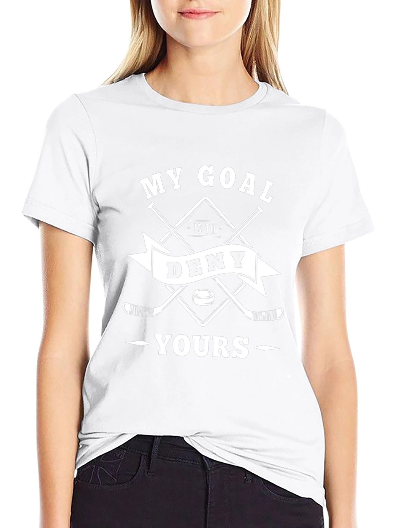 My Goal Is To Deny Yours Hockey T-Shirt