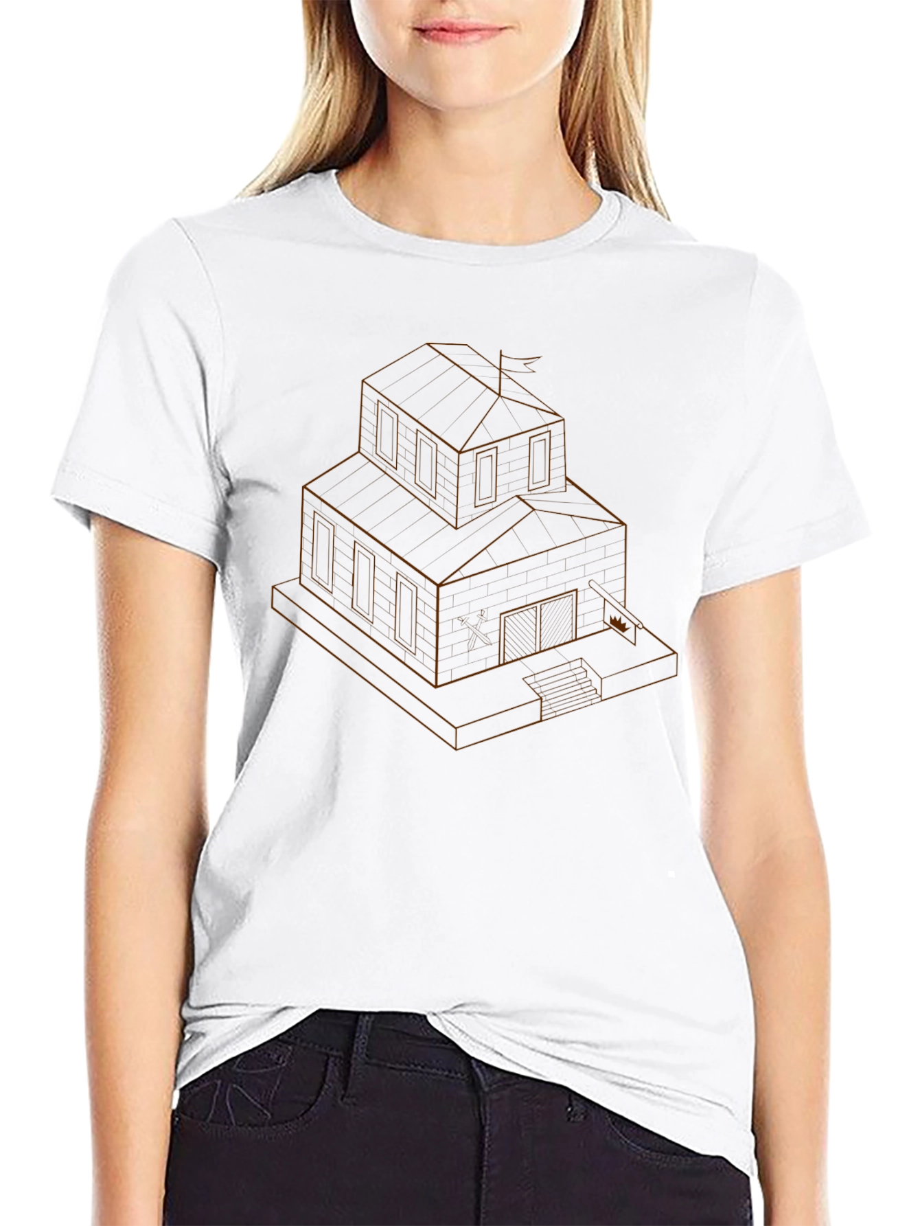 Modern Architect House Graphic T-Shirt
