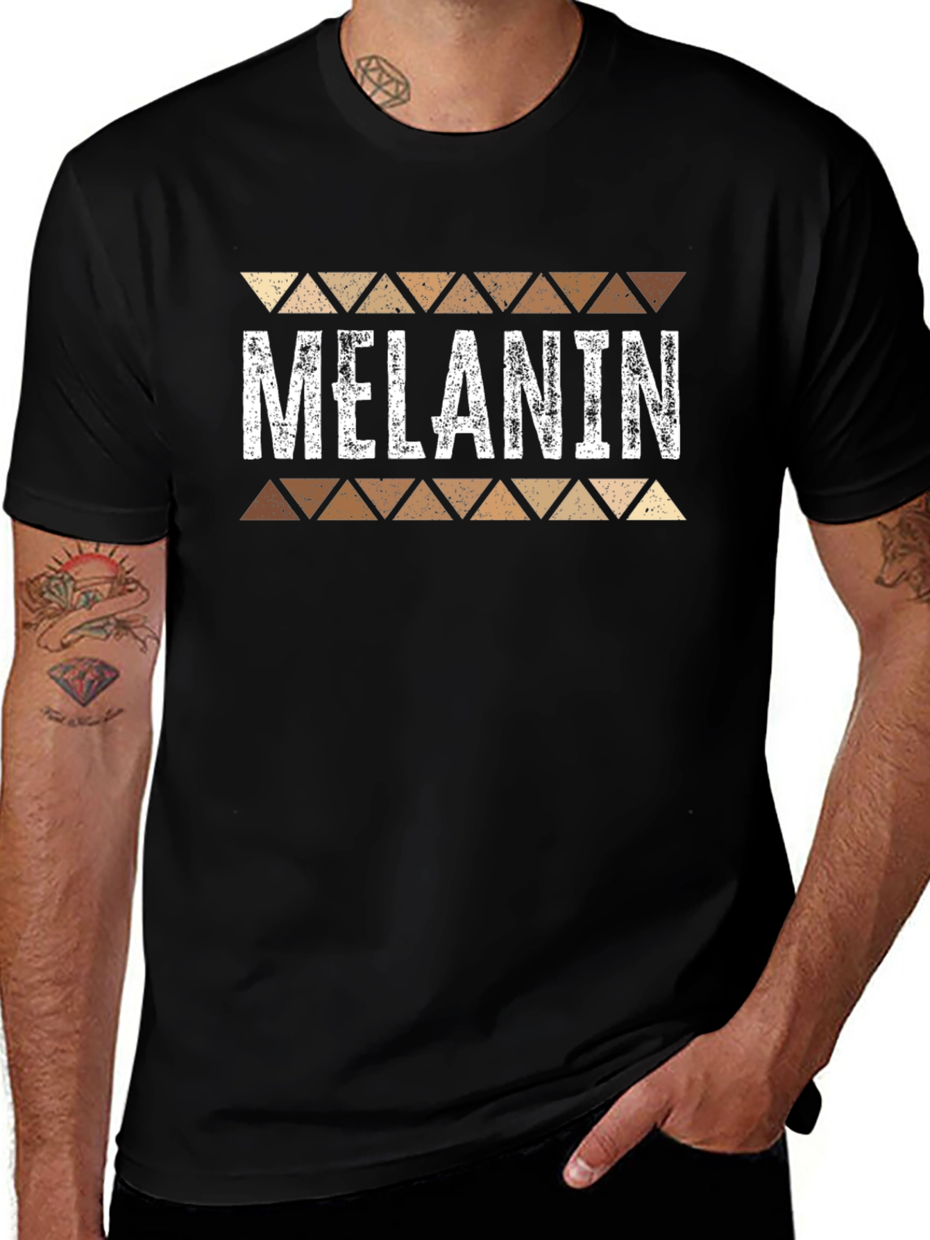 Melanin Pride Graphic Tee - Black