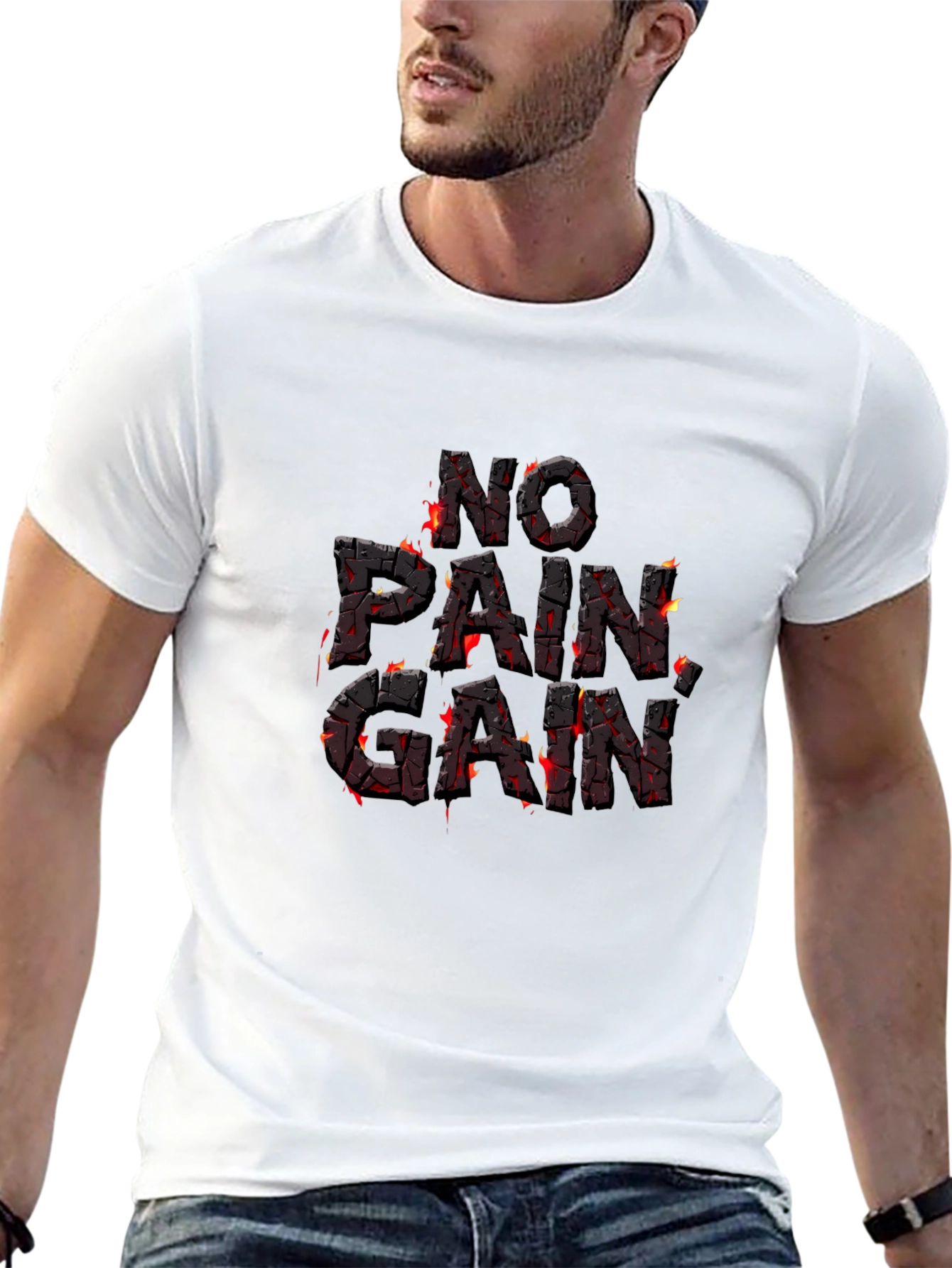 No Pain No Gain Graphic T-Shirt