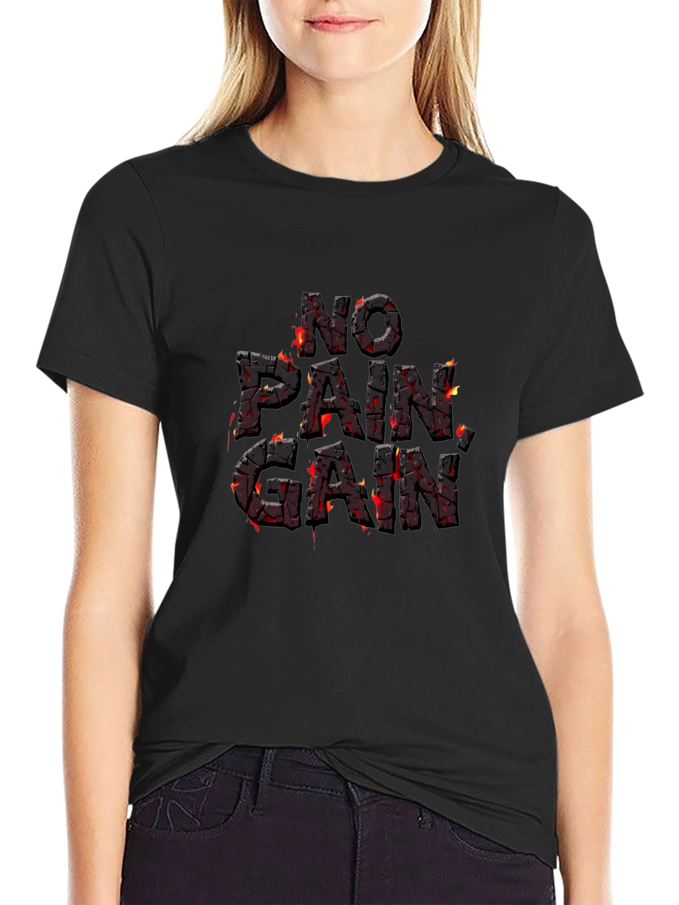 No Pain No Gain Graphic T-Shirt