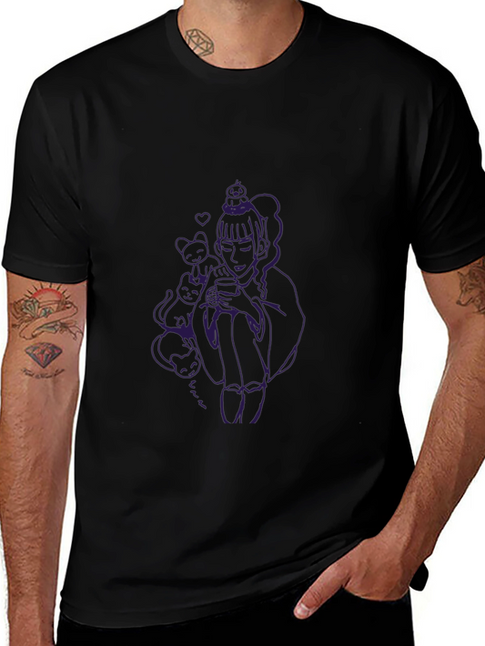 Unique Graphic Black T-Shirt