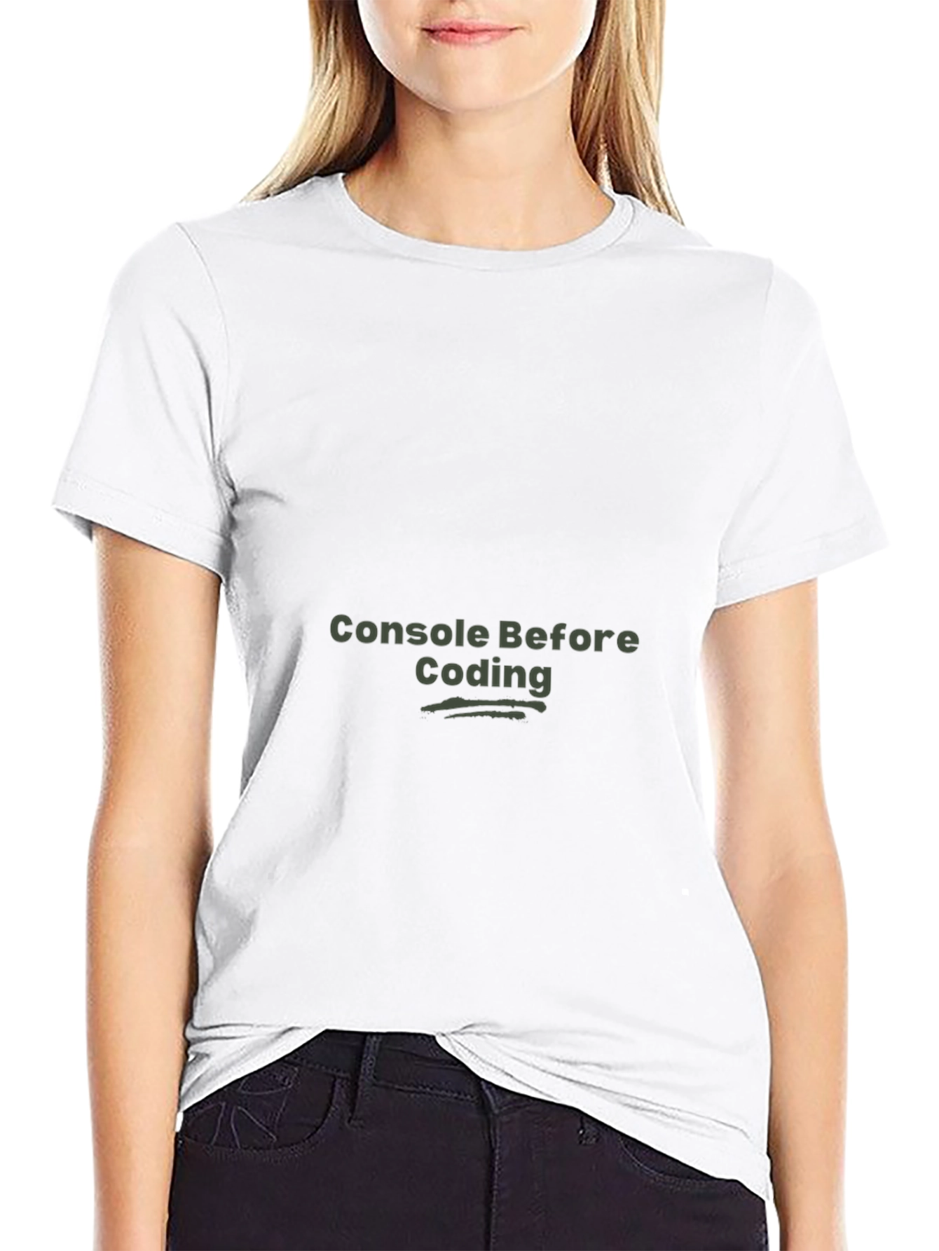 Console Before Coding Black T-Shirt