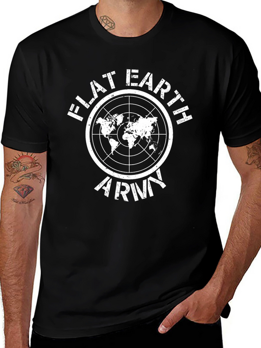 Flat Earth Army Graphic T-Shirt