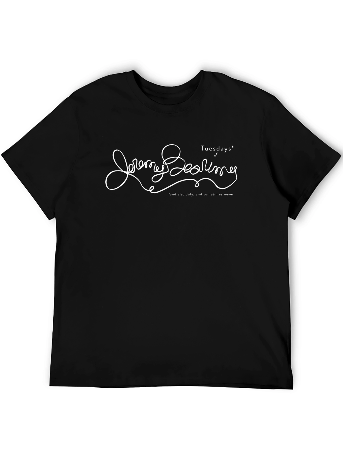 Jeremy Bearimy Tuesdays Black T-Shirt