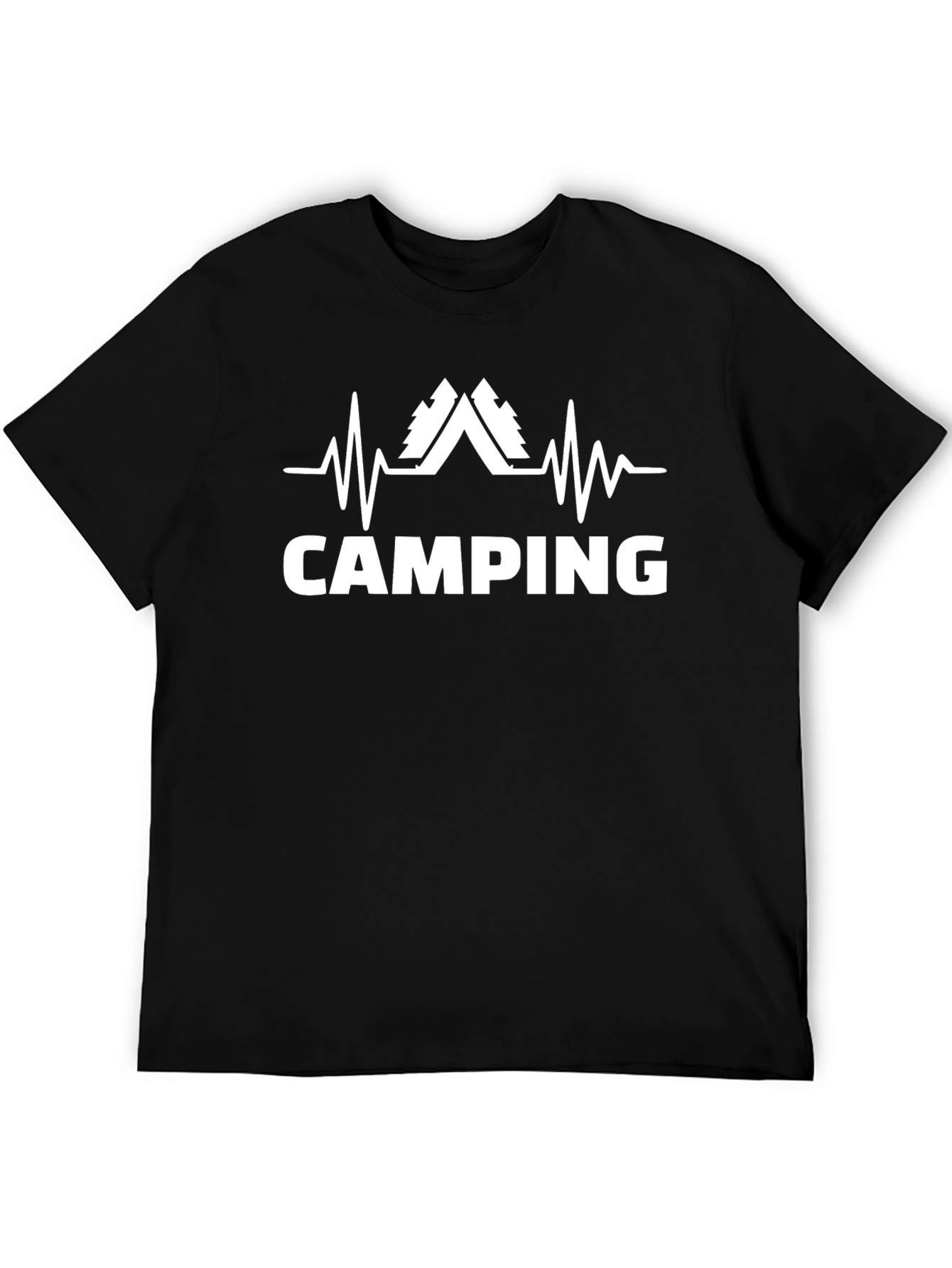 Camping Heartbeat T-Shirt - Outdoor Adventure Tee