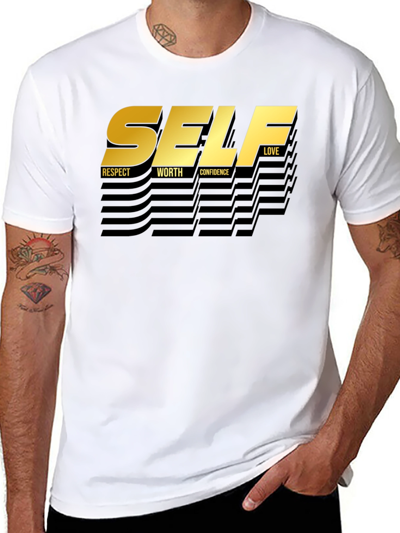 Self Love T-Shirt - Respect Worth Confidence