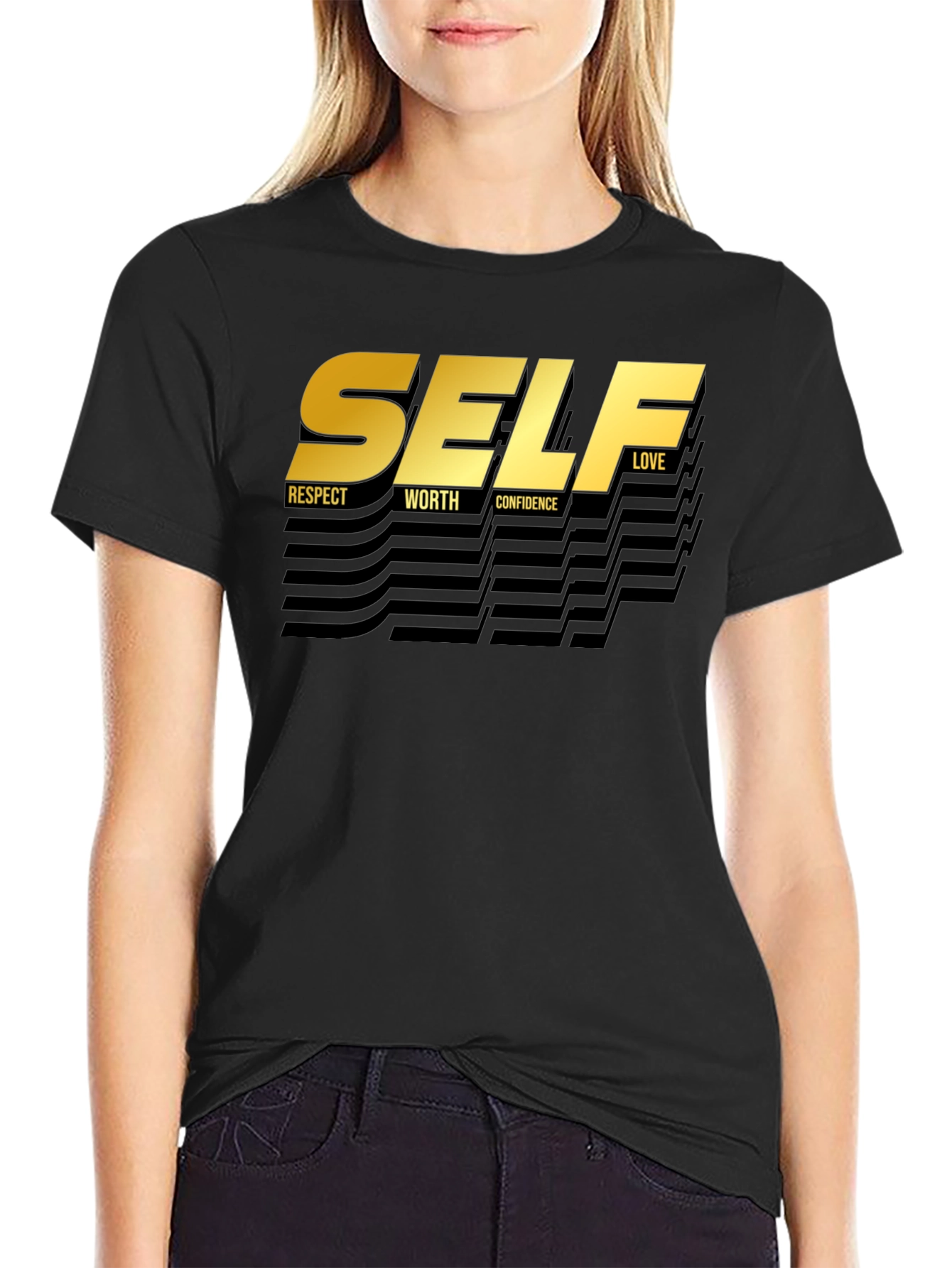 Self Love T-Shirt - Respect Worth Confidence