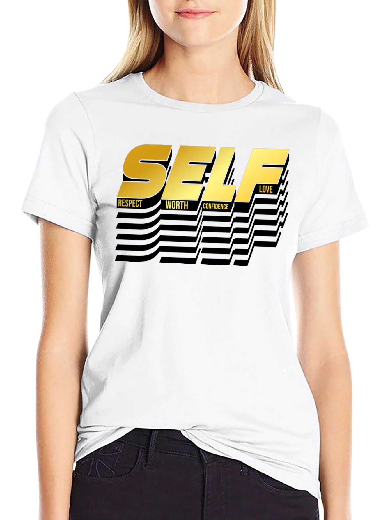 Self Love T-Shirt - Respect Worth Confidence