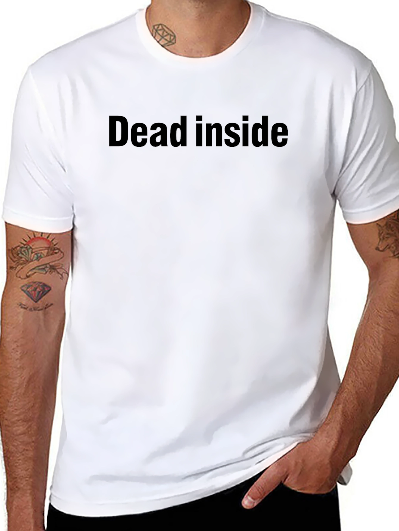 Dead Inside Graphic Tee - Mens Humor T-Shirt