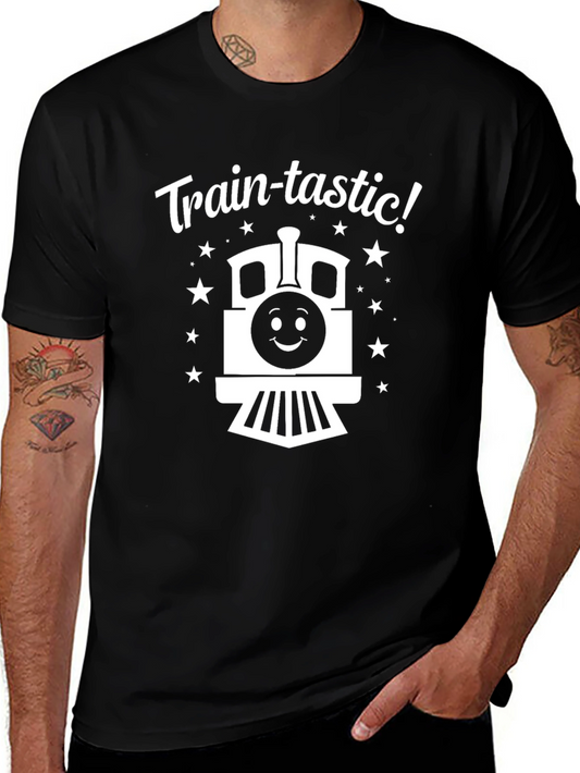 Train-tastic! Black Graphic Tee