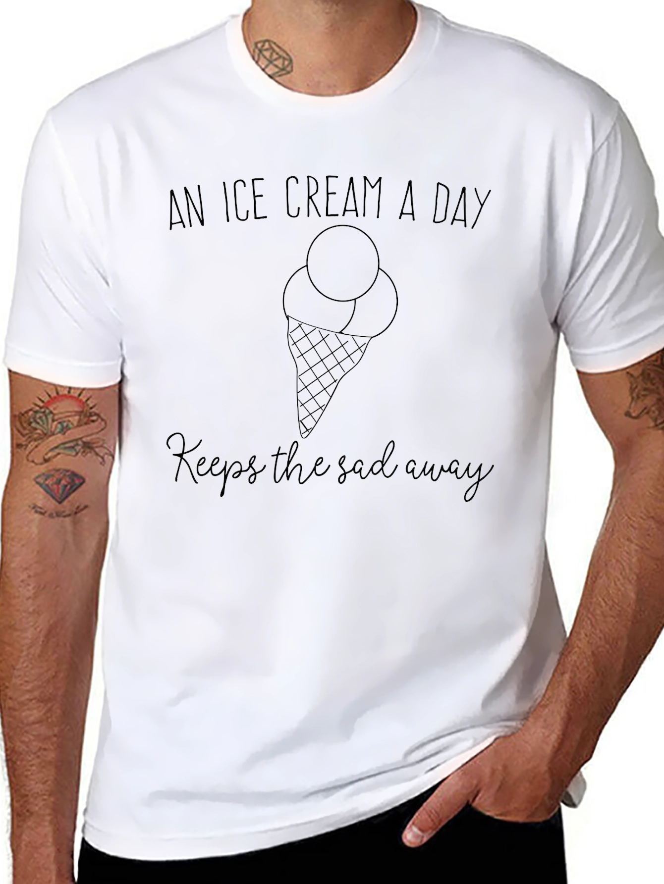 Ice Cream A Day T-Shirt - Comfort Fit