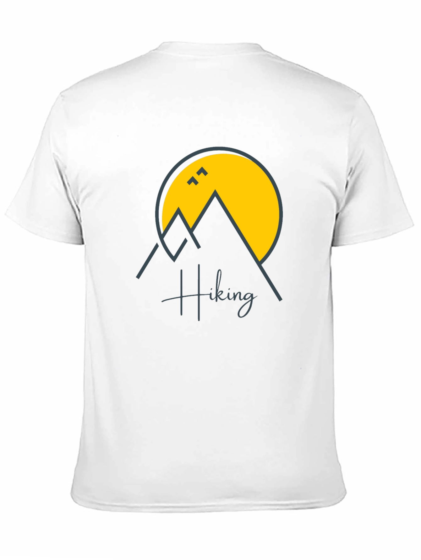 Hiking Graphic Print Black T-Shirt