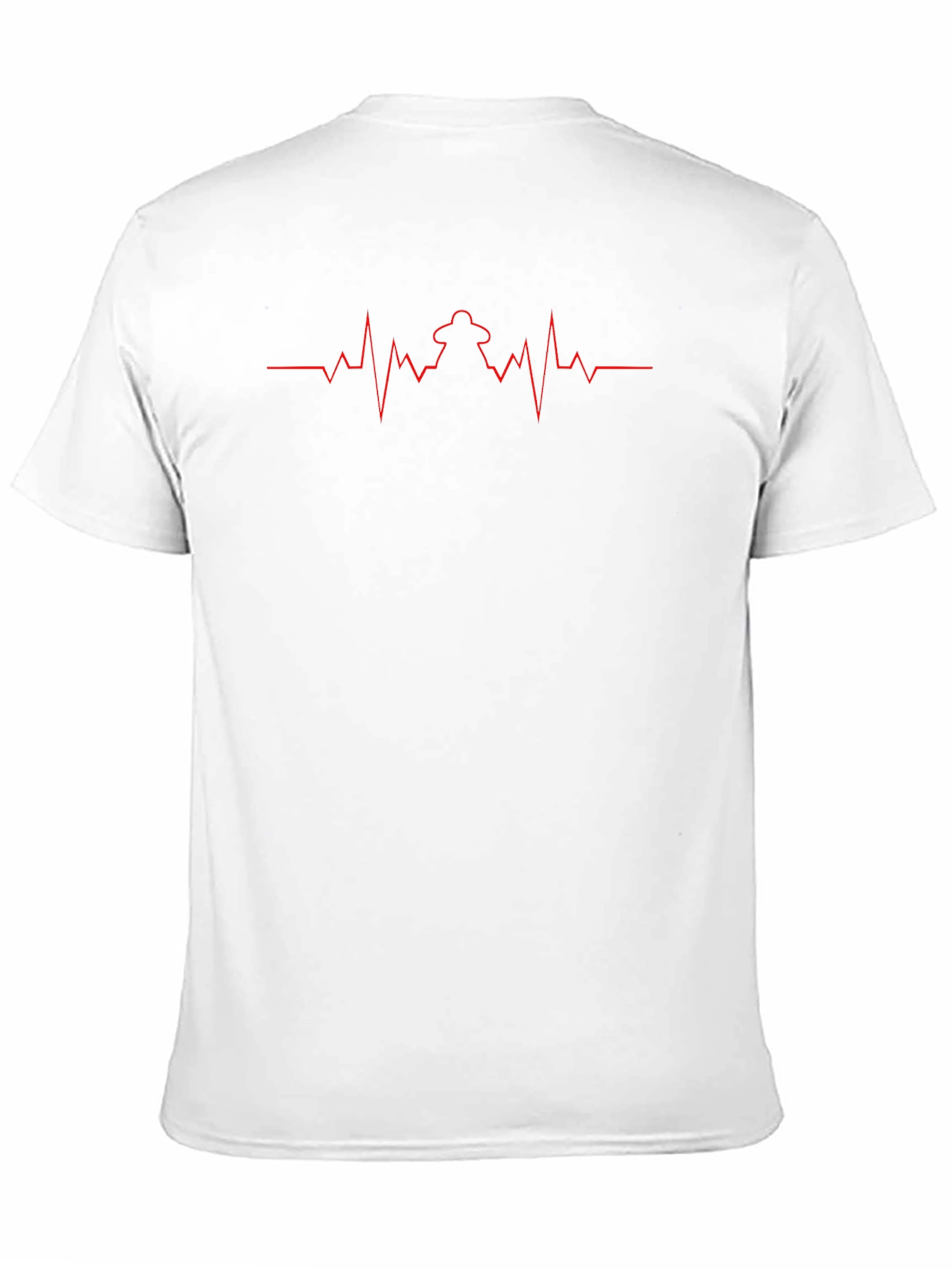 Firefighter Heartbeat T-Shirt - Black
