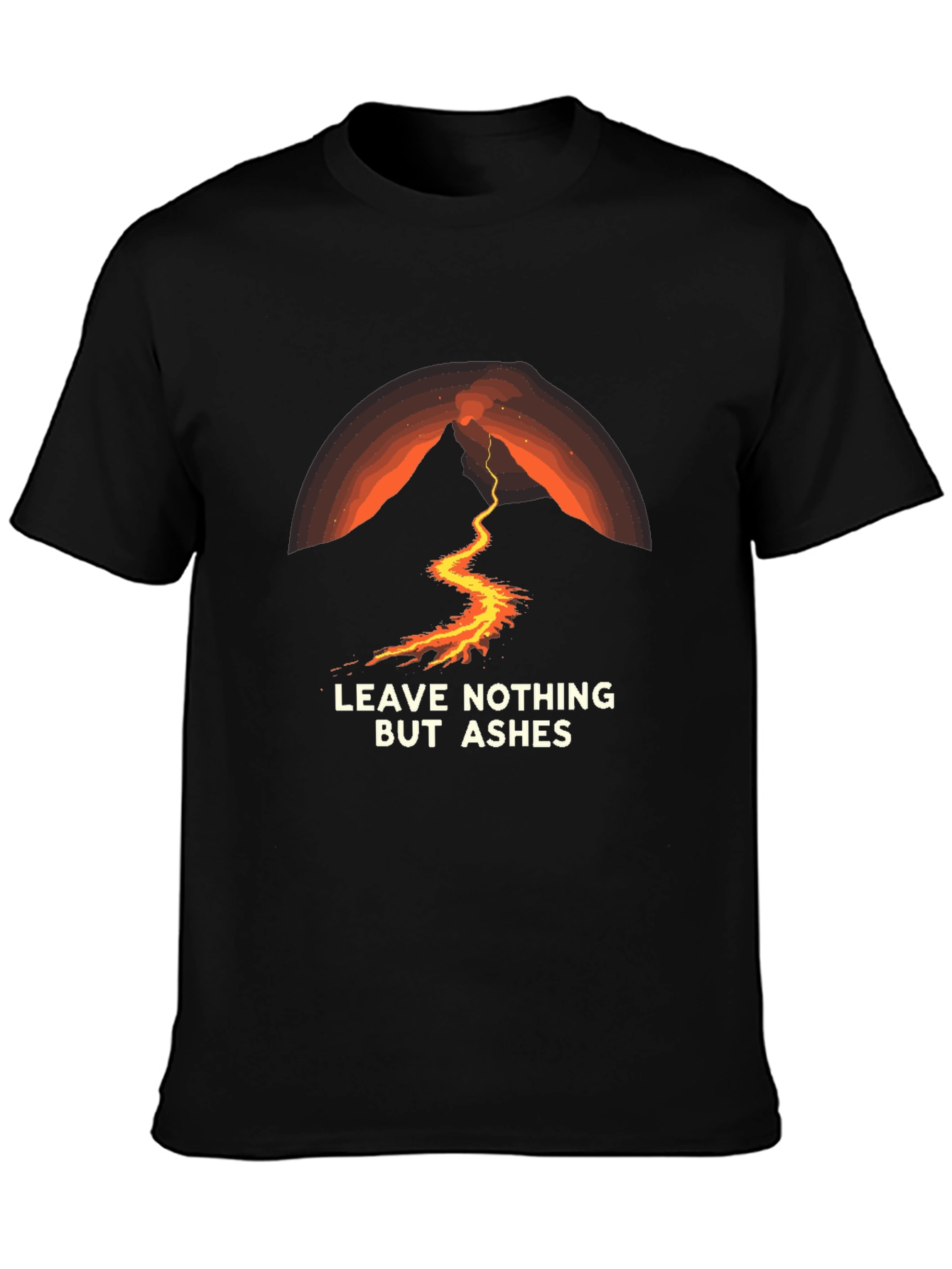 Volcano Ashes Black T-Shirt