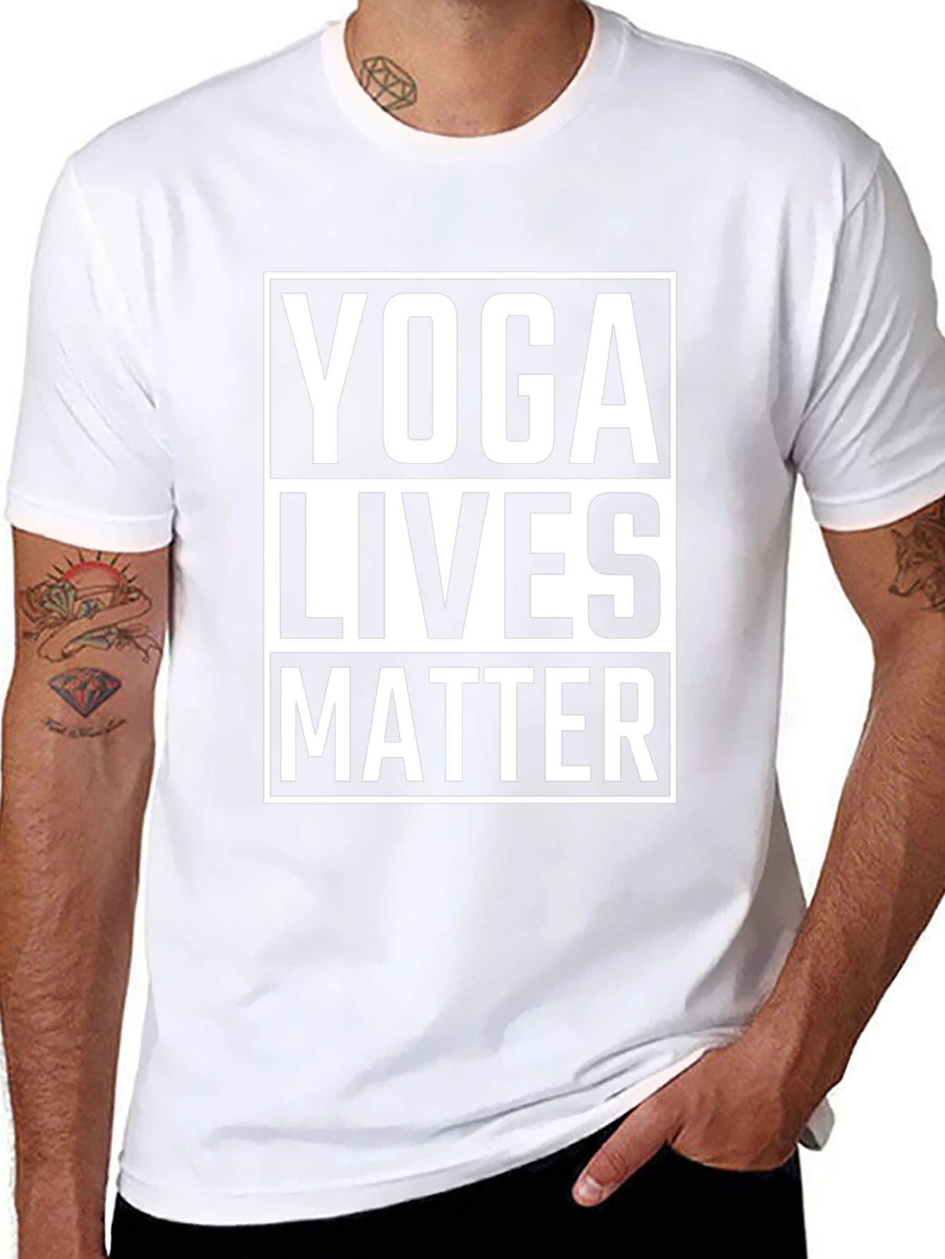 Yoga Lives Matter T-Shirt - Black Graphic Tee