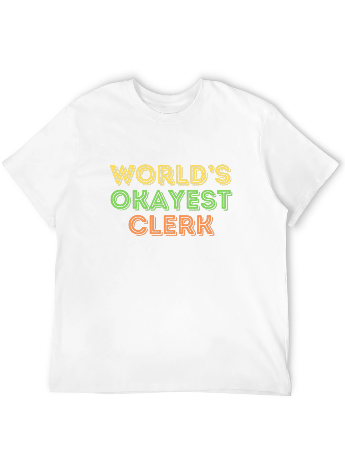 Worlds Okayest Clerk Graphic Tee