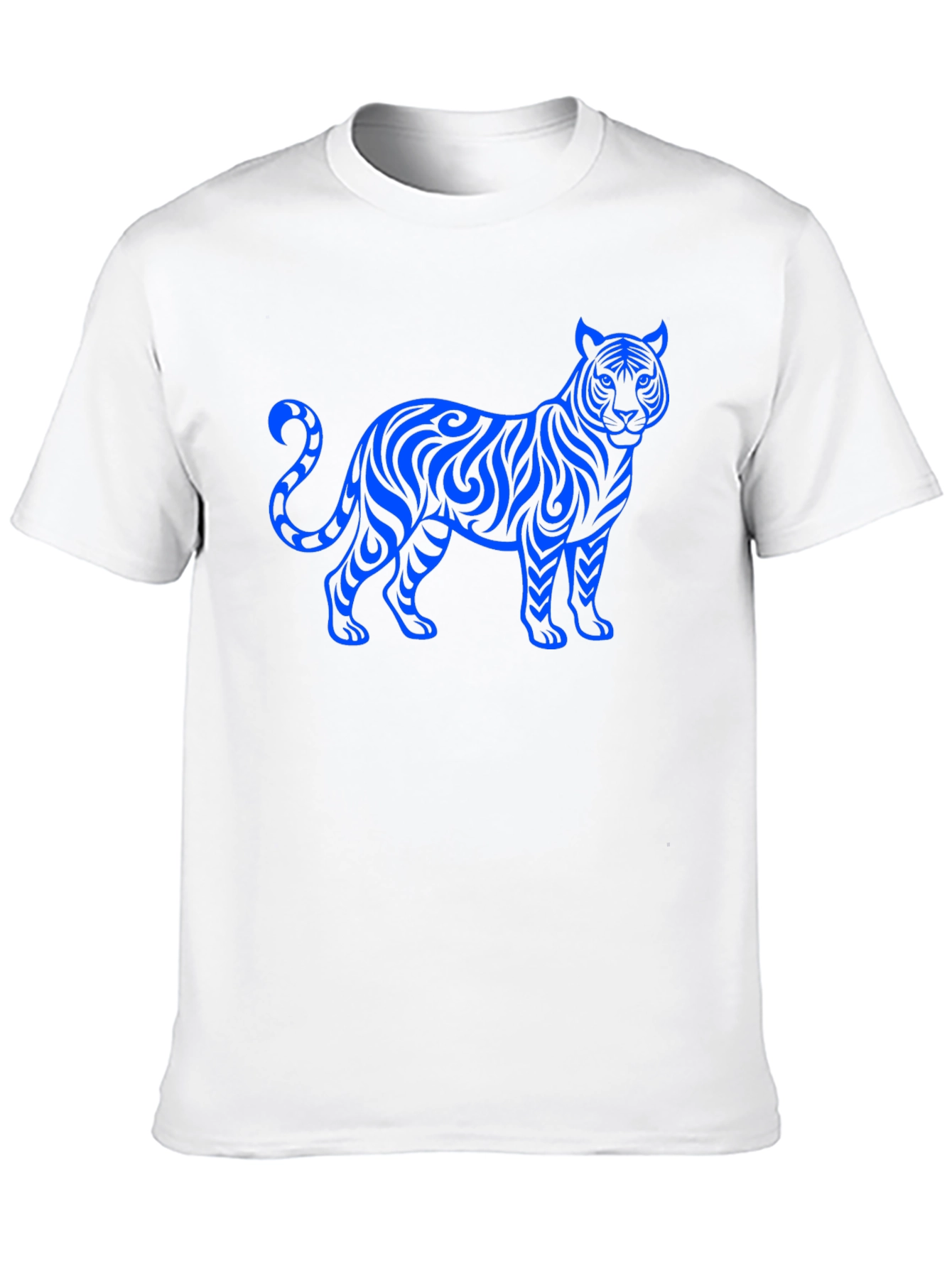 Tribal Tiger Graphic Black T-Shirt