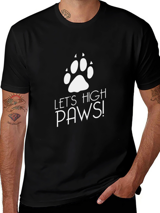 Lets High Paws Black T-Shirt