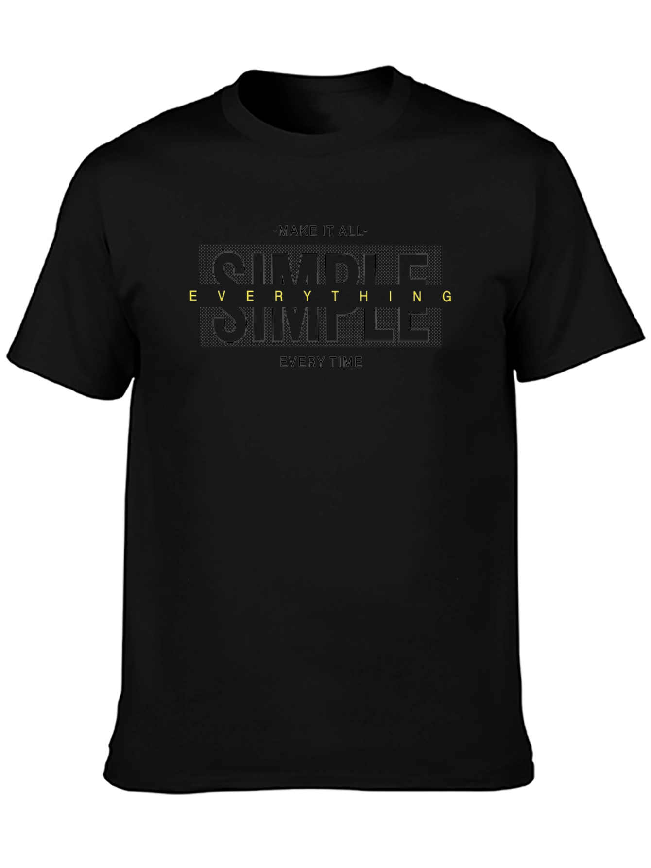 Simple Everything Black Graphic Tee