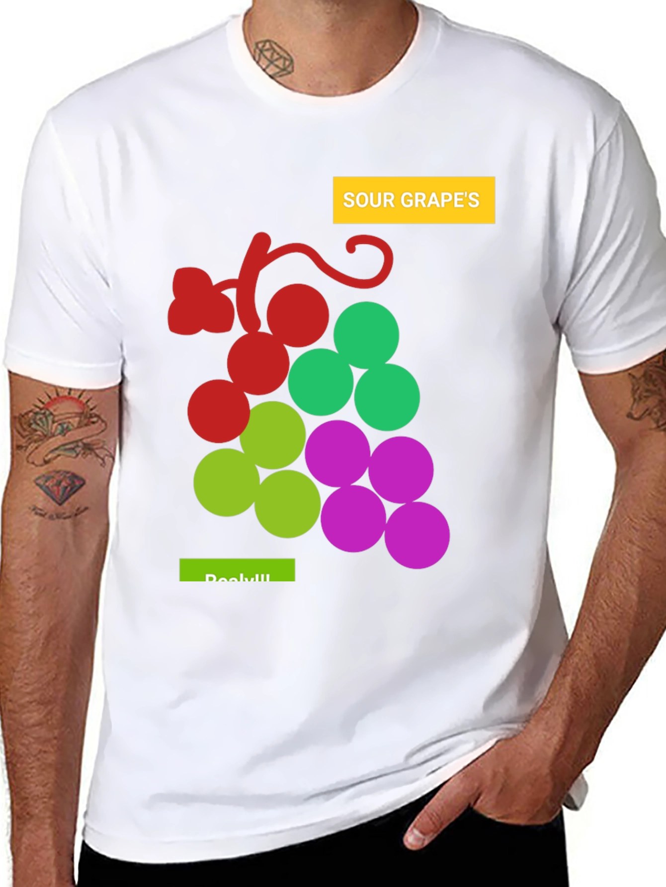 Sour Grapes Graphic Tee - Unisex Black T-Shirt