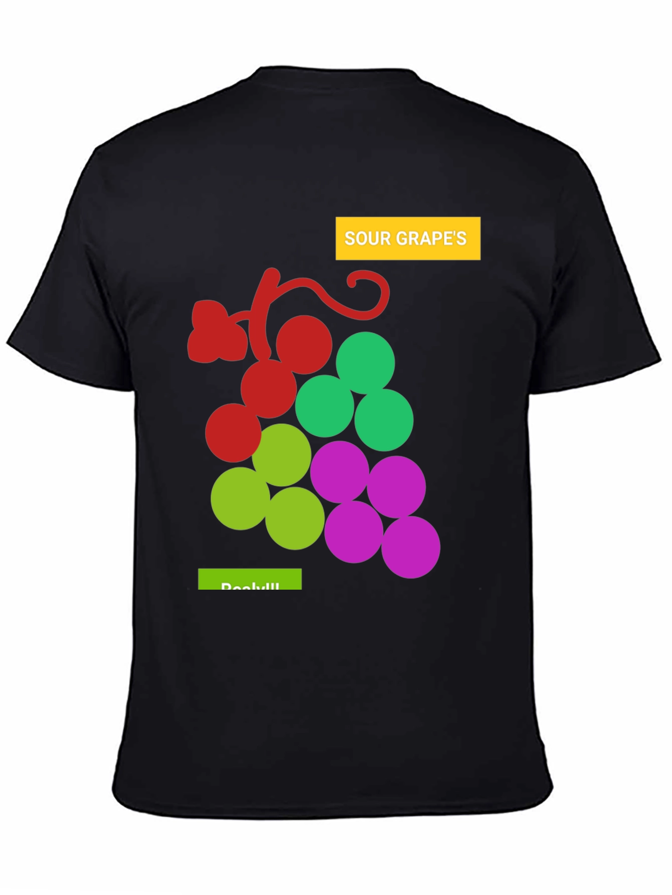 Sour Grapes Graphic Tee - Unisex Black T-Shirt