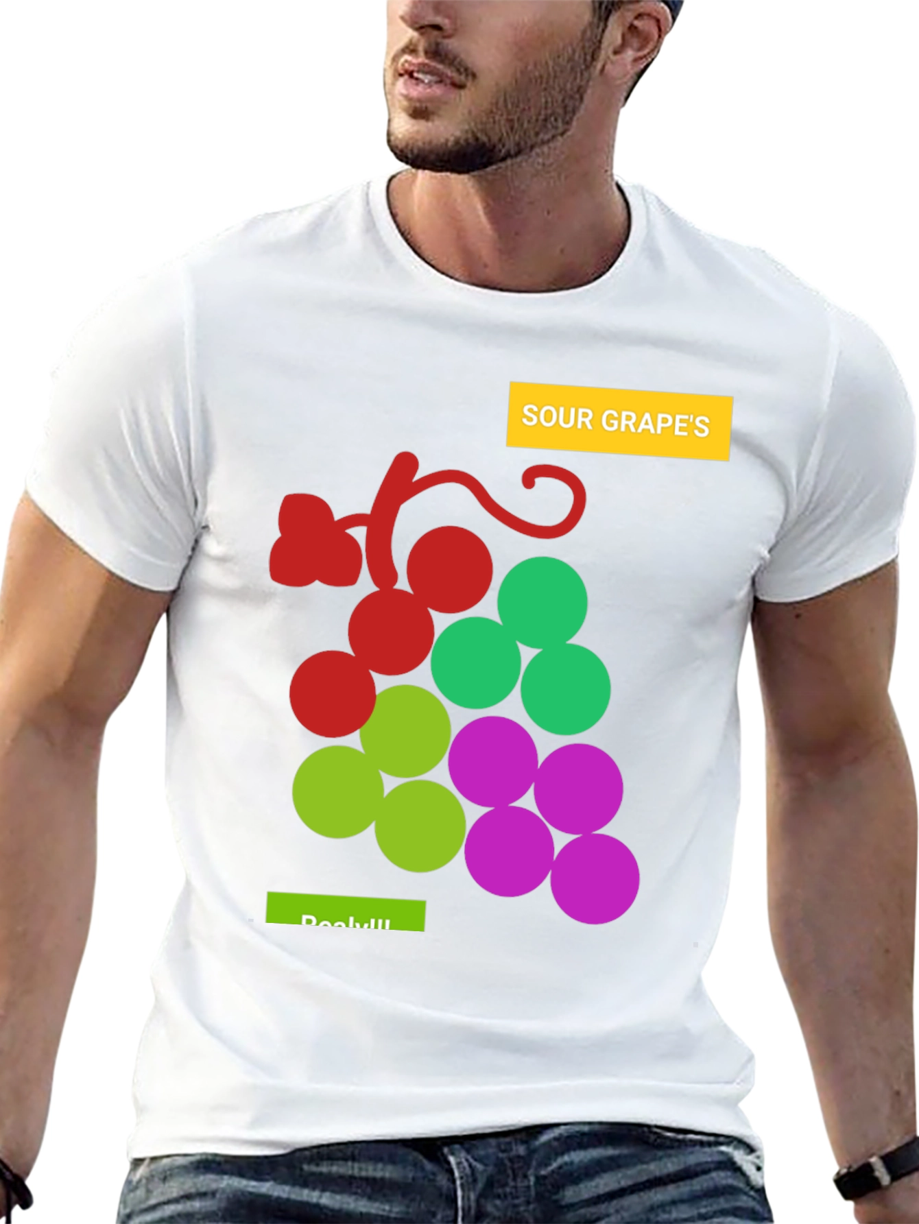 Sour Grapes Graphic Tee - Unisex Black T-Shirt