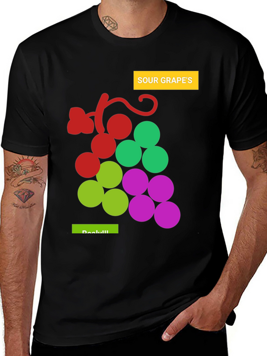Sour Grapes Graphic Tee - Unisex Black T-Shirt