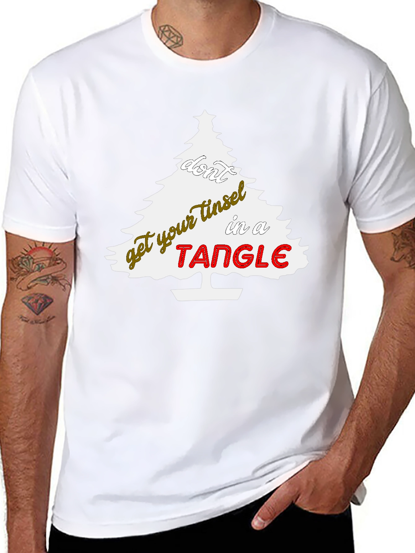 Christmas Tree Tangle Graphic Tee