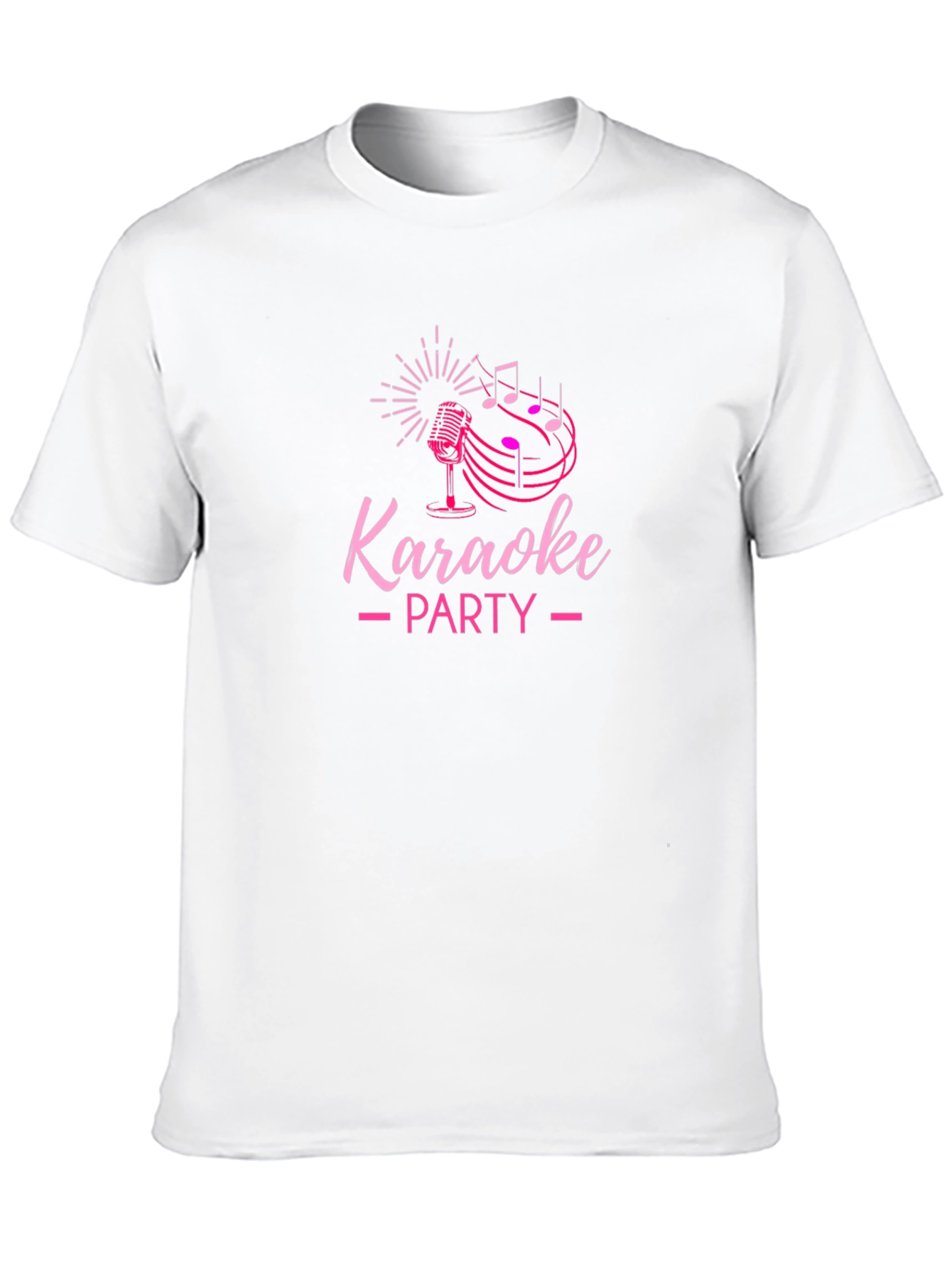 Karaoke Party Graphic Tee - Black Cotton T-Shirt