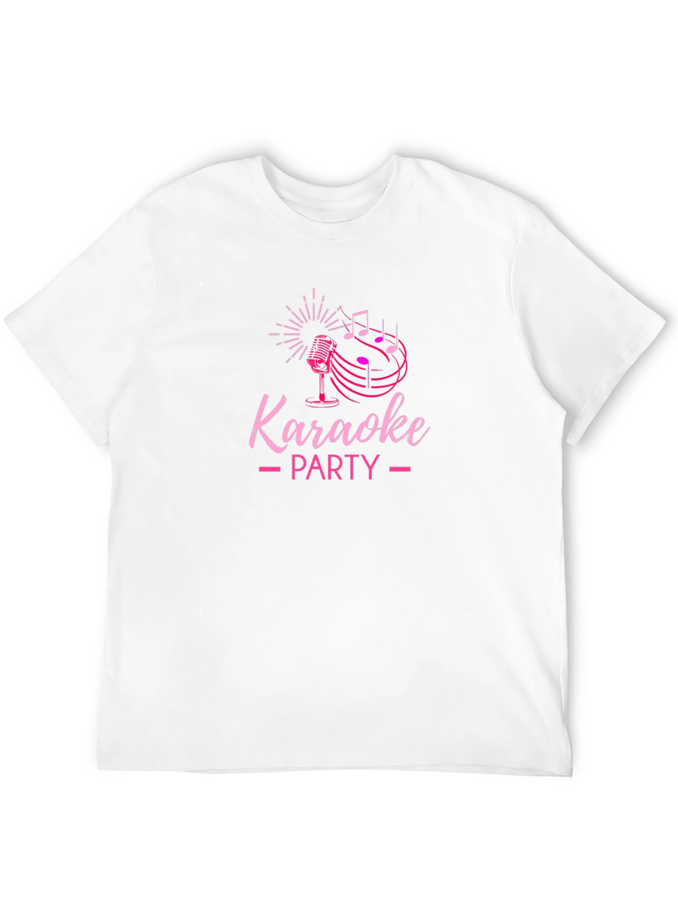 Karaoke Party Graphic Tee - Black Cotton T-Shirt